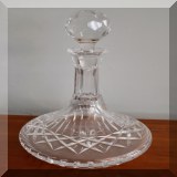 G33. Crystal ship's decanter. - $24 